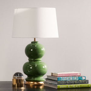 Canvas and Sasson Tahitian Lamp, Interior Collections, Tahitian lamp, green lamp, table lamp, Canvas and Sasson, bedside table lamp, bedside lamp, Hamptons lamp, Hamtpons table lamp