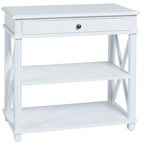MANTO BEDSIDE TABLE LARGE WHITE, Canvas and Sasson, bedside table, interior collections, hamptons bedside table