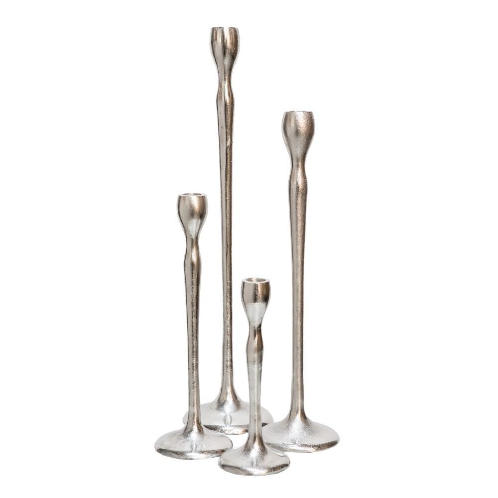 Tapered Candlestick - silver