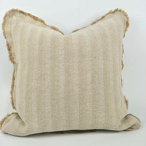 French Linen and Jute Cushion