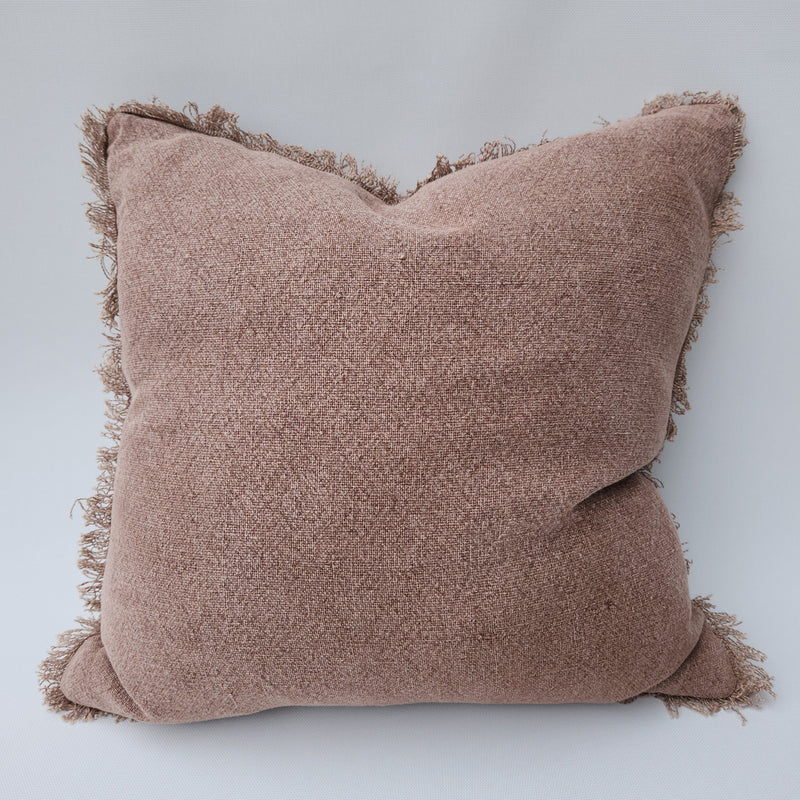Heavy Weight Pure French Linen Cushion - Muted Clay