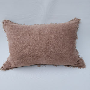 Heavy Weight Pure French Linen Cushion - Muted Clay