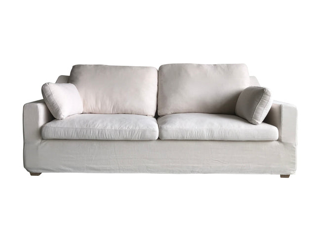 New Hamptons white 3 seat sofa