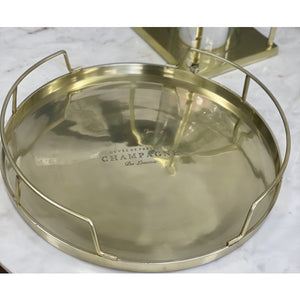 Prestige gold round tray