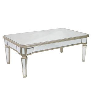 Mirrored antique coffee table - rectangle