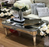 Mirrored antique coffee table - rectangle