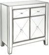 Mirrored Cabinet - Antique Silver