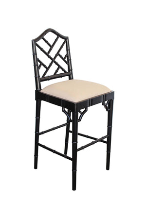 Classic Caribbean stool - black