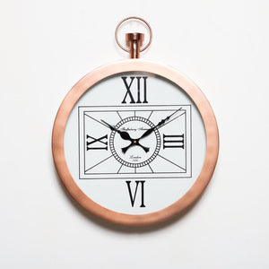 London Copper Clock - 35cm