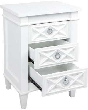 Providence bedside table small white