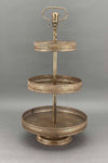 3 Tier Cake Stand Antique Gold