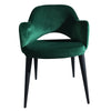Toulon velvet dining chair - green