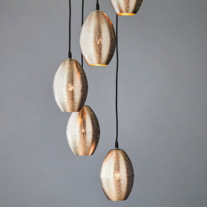 CONSTELLATION 5 BALLOON PENDANT LIGHT CLUSTER -NICKEL Interior Collections