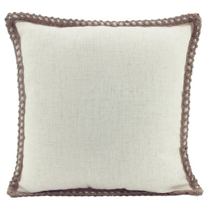 Off White Linen and Jute cushion