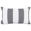 Large Coastal Stripe Grey Outdoor Cushions