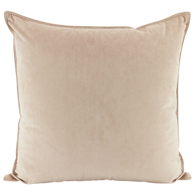 Cream velvet cushion