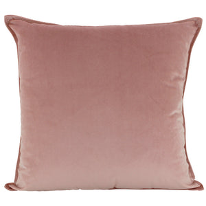 Pink velvet cushion