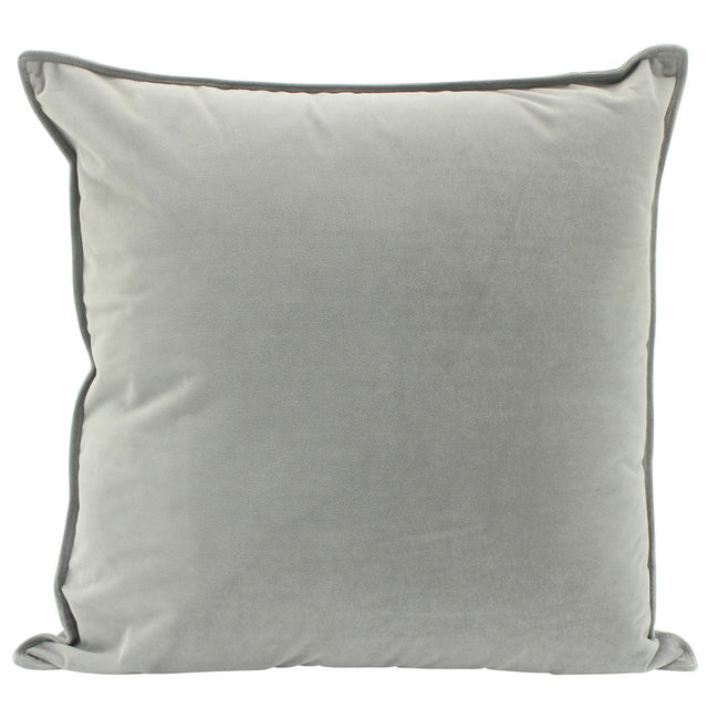 Light Grey velvet cushion