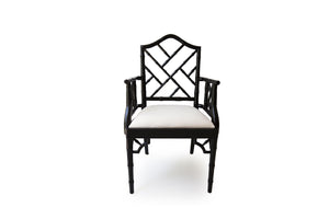 Chippendale armchair black, Classic Caribbean armchair black, Classic Caribbean carver chair black, black Chippendale carver dining chair, black dining chair, Chippendale dining chair, black carver chair, interior collections, abide interiors 