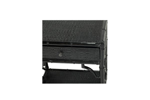 Chippendale Rattan Bedside table - black