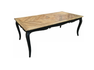 Chevron Provincial Dining Table