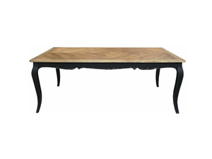 Chevron Provincial Dining Table