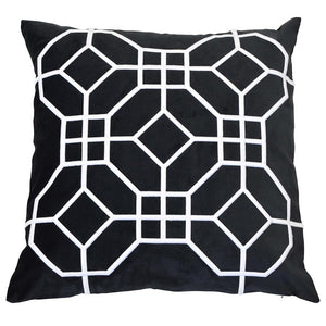 Montpellier Black Velvet Cushion Cover