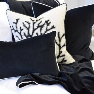 Paloma Black Velvet Cushion Cover