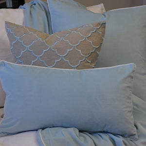 Paloma Baby Blue Velvet Cushion Cover