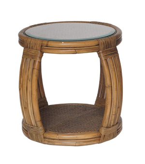 Island Rattan Round side table