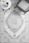 Soft Blue Emblem rug