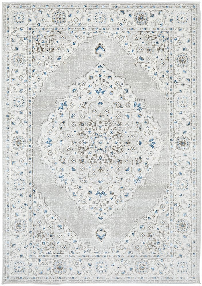Soft Silver Emblem rug