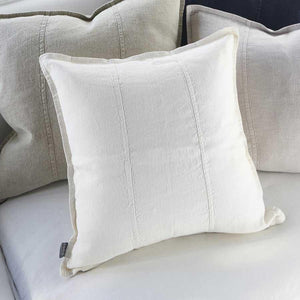 Luca White Linen Outdoor / Indoor Cushion