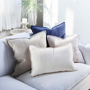Luca Navy Linen Outdoor / Indoor Cushion