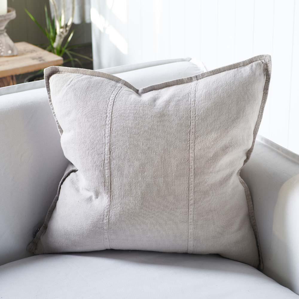 Luca Grey Linen Outdoor/ Indoor Cushion