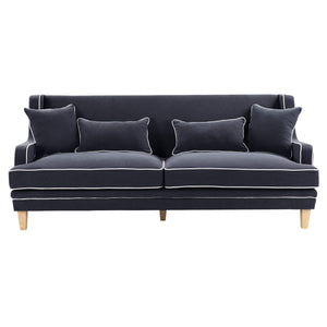 Coastal navy 3 seat sofa