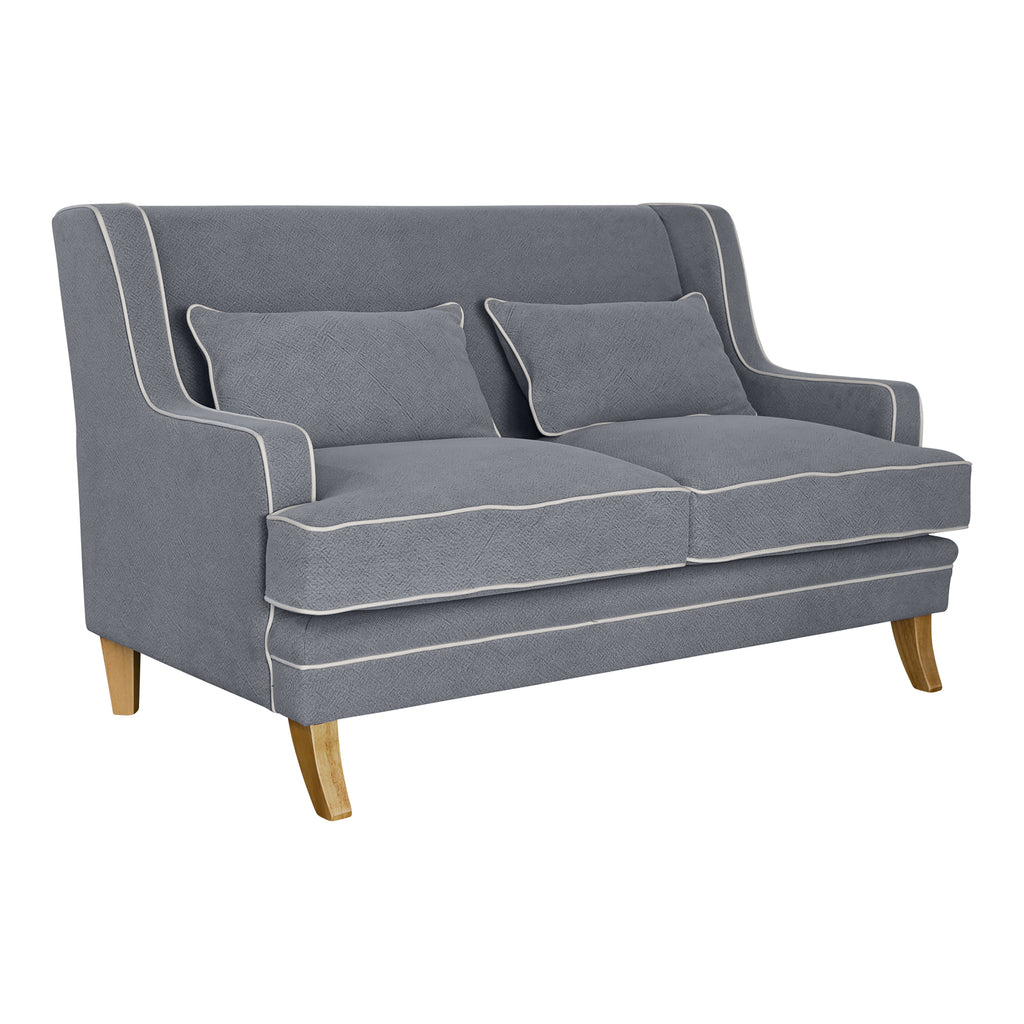 Coastal soft grey 2 seat sofa