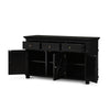 Rhode Island 3 drawer buffet cabinet - black