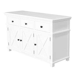 Rhode Island 3 drawer buffet cabinet - white