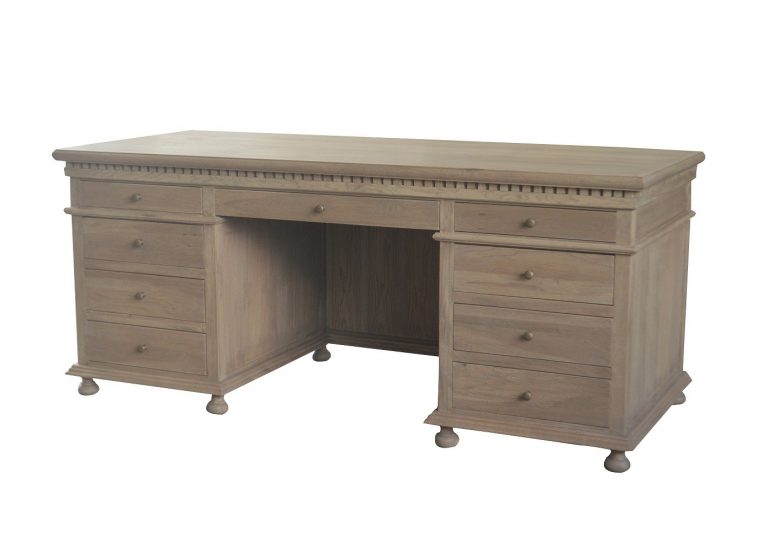 St. James Desk oak, Hamptons desk, grande desk, timber desk, solid desk, Interior collections, timber desk, oak timber desk