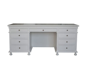 St. James Desk Matt White, 180cm white desk, Hamptons desk, Coastalstyle desk, white desk, solid desk, Interior collections