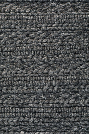 Lux Weave Wool Rug - Charcoal