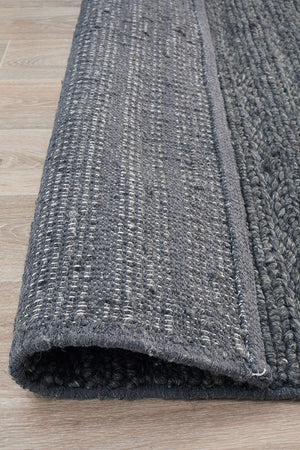Lux Weave Wool Rug - Charcoal