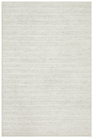 Lux Weave Wool Rug - Ivory