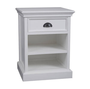 Hamptons classic one drawer bedside table