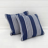 St Tropez Striped Outdoor Cushion - Denim