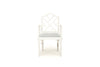 Classic Caribbean Carver / Armchair - White with duck egg blue