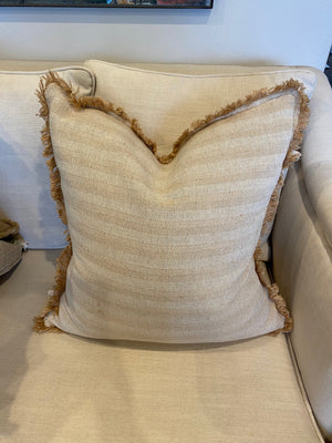 French Linen and Jute Cushion