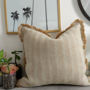 French Linen and Jute Cushion