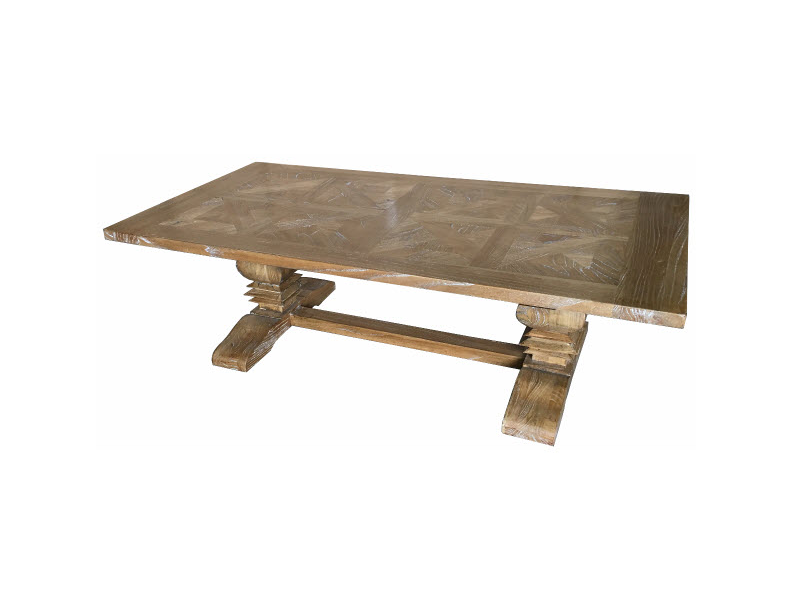 Hamptons Parquetry Elm coffee table natural